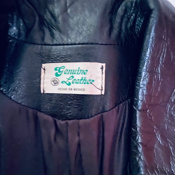 1960’s Black Leather Coat - Picture 7 of 11